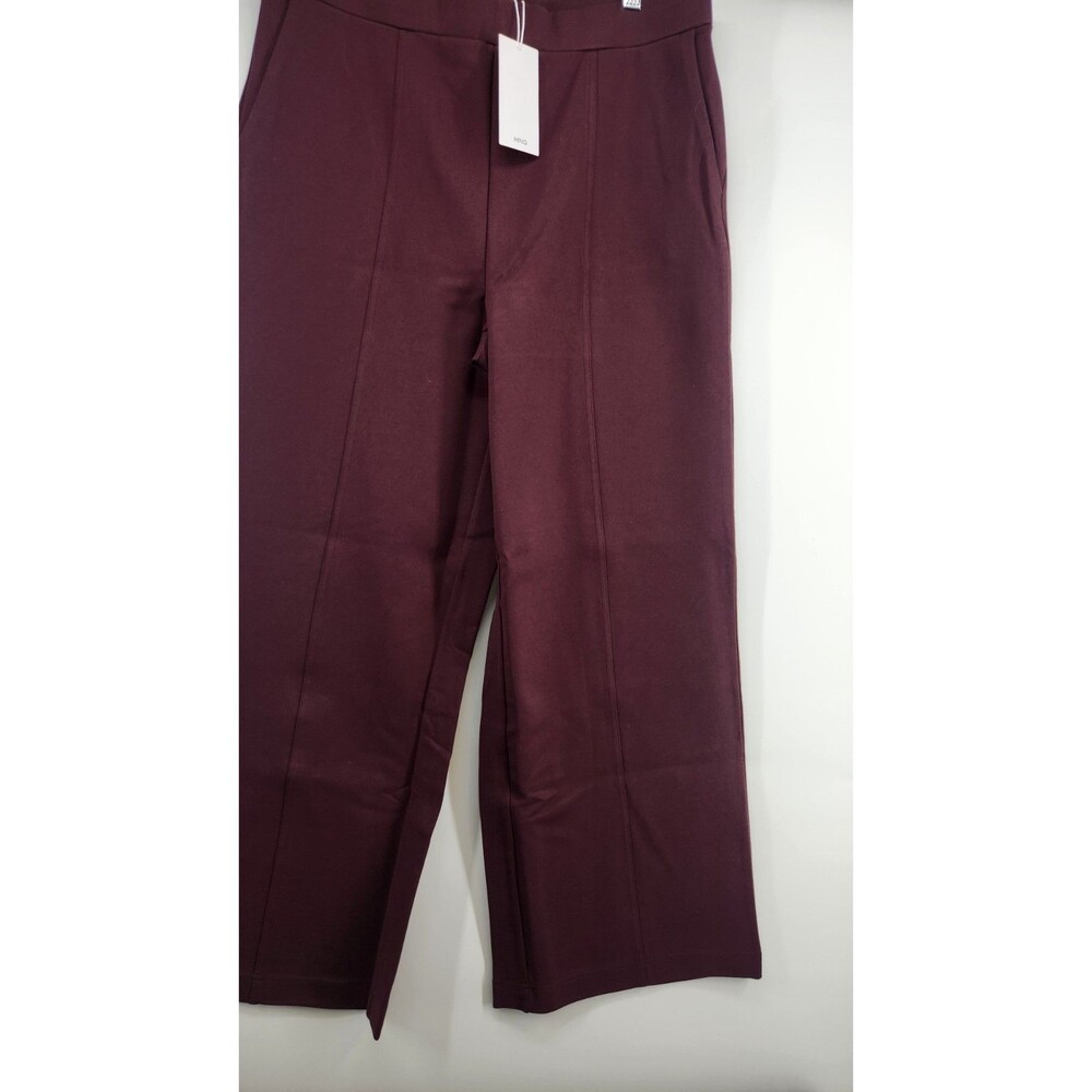 MNG Mango Womens Large Red Elastic Waist Jogger Pants NWT